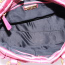 Miu Miu Hand Bag Leather 2way Pink Gold Tone Auth 199521V-10