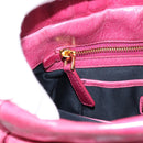 Miu Miu Hand Bag Leather 2way Pink Gold Tone Auth 199521V-22