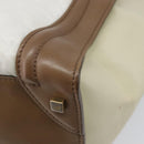 CELINE Luggage Mini Shopper Hand Bag Leather Brown Gold Tone Auth 199523A-16