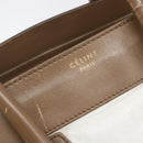 CELINE Luggage Mini Shopper Hand Bag Leather Brown Gold Tone Auth 199523A-19