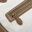 CELINE Luggage Mini Shopper Hand Bag Leather Brown Gold Tone Auth 199523A-20
