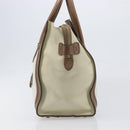 CELINE Luggage Mini Shopper Hand Bag Leather Brown Gold Tone Auth 199523A-3
