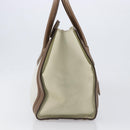 CELINE Luggage Mini Shopper Hand Bag Leather Brown Gold Tone Auth 199523A-4