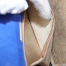 TIFFANY&Co. Chain Shoulder Bag Suede Blue Gold Tone Auth 199524V-22