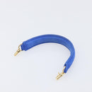 TIFFANY&Co. Chain Shoulder Bag Suede Blue Gold Tone Auth 199524V-24