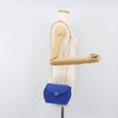 TIFFANY&Co. Chain Shoulder Bag Suede Blue Gold Tone Auth 199524V-25