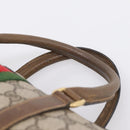 GUCCI GG Supreme Web Sherry Line Hand Bag PVC Beige Gold 001 22 3841 Auth 199525-8