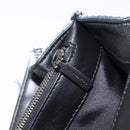 VERSACE Palazzo Sultan Chain Shoulder Bag Leather Black Blue Auth 199526V-22