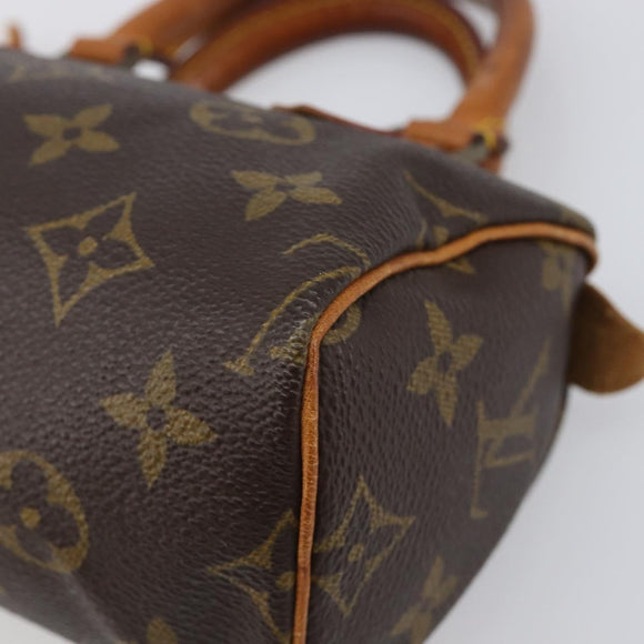 LOUIS VUITTON Monogram Mini Speedy Hand Bag M41534 LV Auth 199527