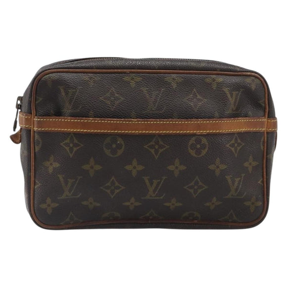LOUIS VUITTON Monogram Compiegne 23 Clutch Bag M51847 LV Auth 199530