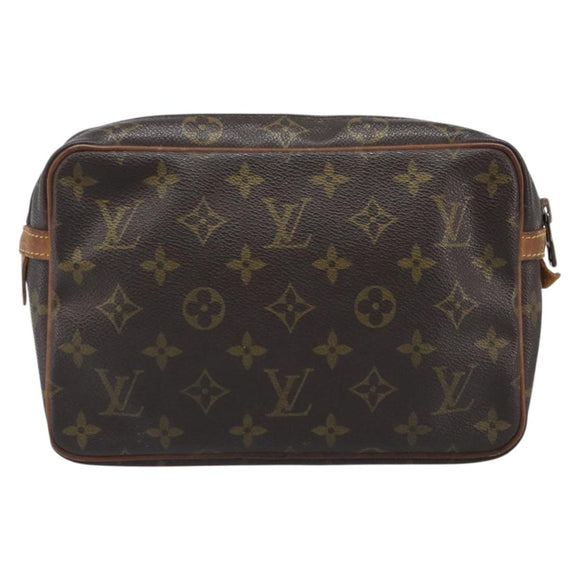 LOUIS VUITTON Monogram Compiegne 23 Clutch Bag M51847 LV Auth 199530