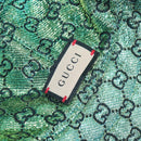 GUCCI GG Bucket Hat Reversible Cotton Green Blue Auth 199532V-12