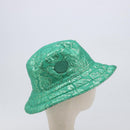 GUCCI GG Bucket Hat Reversible Cotton Green Blue Auth 199532V-4