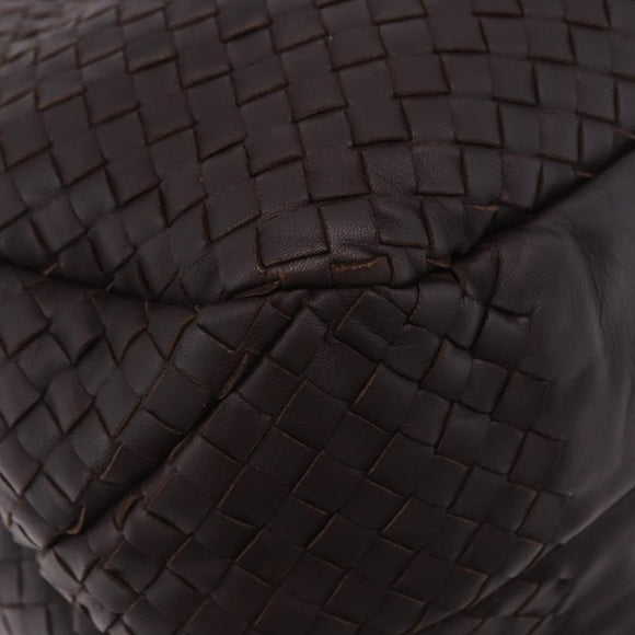 BOTTEGA VENETA INTRECCIATO Campana Hand Bag Leather Brown 125787 Auth 199537M