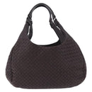 BOTTEGA VENETA INTRECCIATO Campana Hand Bag Leather Brown 125787 Auth 199537M-13