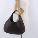 BOTTEGA VENETA INTRECCIATO Campana Hand Bag Leather Brown 125787 Auth 199537M-22
