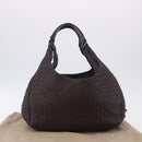BOTTEGA VENETA INTRECCIATO Campana Hand Bag Leather Brown 125787 Auth 199537M-12