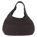 BOTTEGA VENETA INTRECCIATO Campana Hand Bag Leather Brown 125787 Auth 199537M-2
