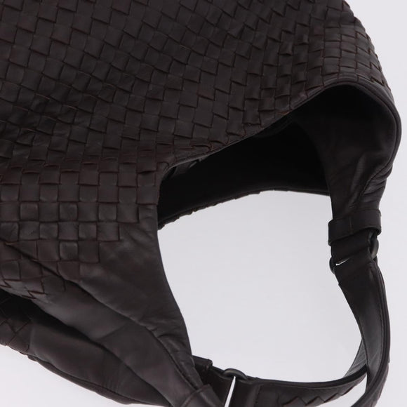 BOTTEGA VENETA INTRECCIATO Campana Hand Bag Leather Brown 125787 Auth 199537M
