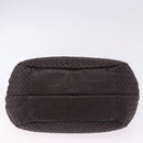 BOTTEGA VENETA INTRECCIATO Campana Hand Bag Leather Brown 125787 Auth 199537M-5