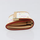 LOUIS VUITTON Monogram Multicolor Porte Monnaie Pla White M92657 Auth 199540SAM-3