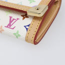 LOUIS VUITTON Monogram Multicolor Porte Monnaie Pla White M92657 Auth 199540SAM-7