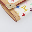 LOUIS VUITTON Monogram Multicolor Porte Monnaie Pla White M92657 Auth 199540SAM-14