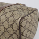 GUCCI GG Supreme Boston Bag PVC Beige Gold 001 39 6842 Auth 199571-15