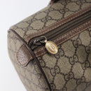 GUCCI GG Supreme Boston Bag PVC Beige Gold 001 39 6842 Auth 199571-18