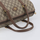 GUCCI GG Supreme Boston Bag PVC Beige Gold 001 39 6842 Auth 199571-7