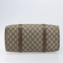 GUCCI GG Supreme Boston Bag PVC Beige Gold 001 39 6842 Auth 199571-5