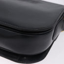 CELINE Horse Carriage Shoulder Bag Leather Black Gold Auth 199572-16