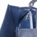 CELINE Horse Carriage Shoulder Bag Leather Black Gold Auth 199572-20