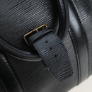 LOUIS VUITTON Epi Keepall 45 Boston Bag Black M42972 LV Auth 199574V-18