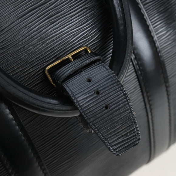 LOUIS VUITTON Epi Keepall 45 Boston Bag Black M42972 LV Auth 199574V