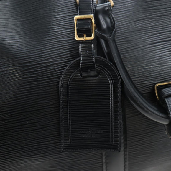 LOUIS VUITTON Epi Keepall 45 Boston Bag Black M42972 LV Auth 199574V