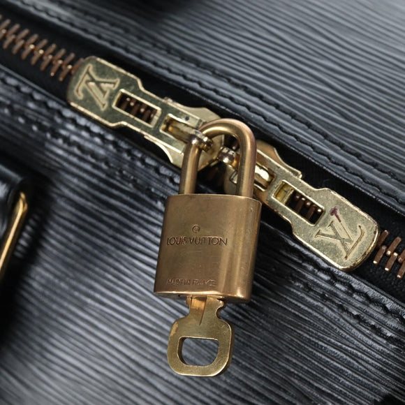 LOUIS VUITTON Epi Keepall 45 Boston Bag Black M42972 LV Auth 199574V