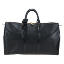 LOUIS VUITTON Epi Keepall 45 Boston Bag Black M42972 LV Auth 199574V-13