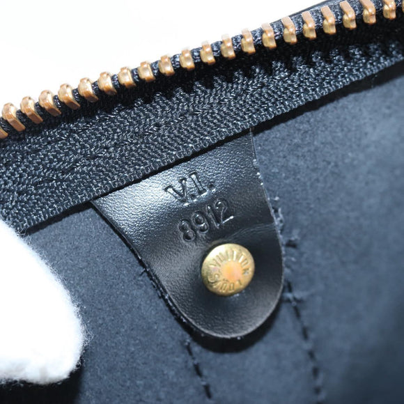 LOUIS VUITTON Epi Keepall 45 Boston Bag Black M42972 LV Auth 199574V