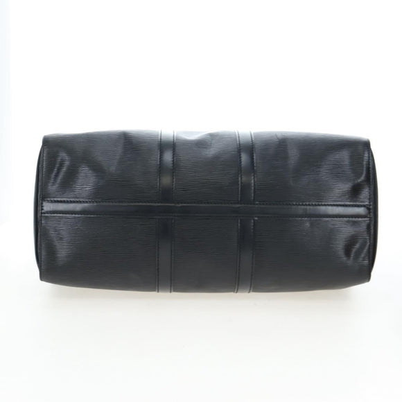 LOUIS VUITTON Epi Keepall 45 Boston Bag Black M42972 LV Auth 199574V