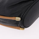 SAINT LAURENT Shoulder Bag Leather Black Gold Auth 199576A-16