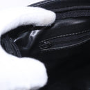 SAINT LAURENT Shoulder Bag Leather Black Gold Auth 199576A-23