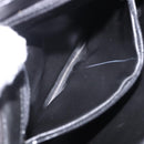 SAINT LAURENT Shoulder Bag Leather Black Gold Auth 199576A-12