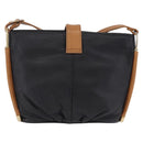 SAINT LAURENT Shoulder Bag Leather Black Gold Auth 199576A-2