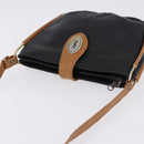 SAINT LAURENT Shoulder Bag Leather Black Gold Auth 199576A-6