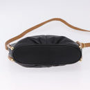 SAINT LAURENT Shoulder Bag Leather Black Gold Auth 199576A-5