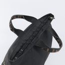 FENDI Hand Bag Canvas Black Gold Auth 199578-6