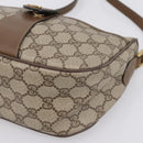 GUCCI GG Supreme Web Sherry Line Bag PVC Beige Gold 89 02 032 Auth 199582-14