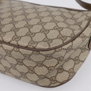 GUCCI GG Supreme Web Sherry Line Bag PVC Beige Gold 89 02 032 Auth 199582-16