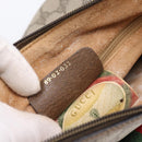GUCCI GG Supreme Web Sherry Line Bag PVC Beige Gold 89 02 032 Auth 199582-12
